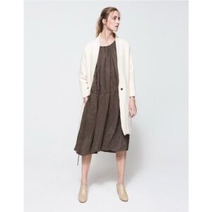 Elegant Brown Sleeveless Dress